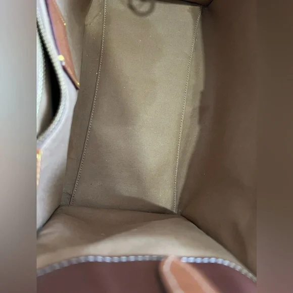 Coach Canvas Tote with Brown Leather Trim - Picture 8 of 16